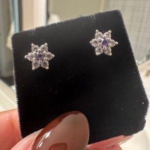 Pandora flower earrings